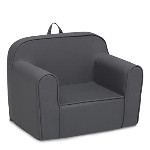 Image of Delta Children Cozee Chair for Kids for Ages 18 Months and Up, Dark Grey