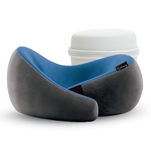 Lifelong Travel Neck Pillow | Premium Memory Foam Neck Support | ...