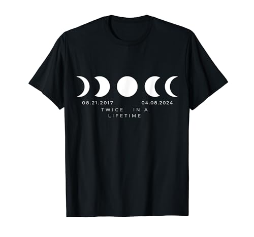 Eclipse solar total bordado 2024 Camiseta