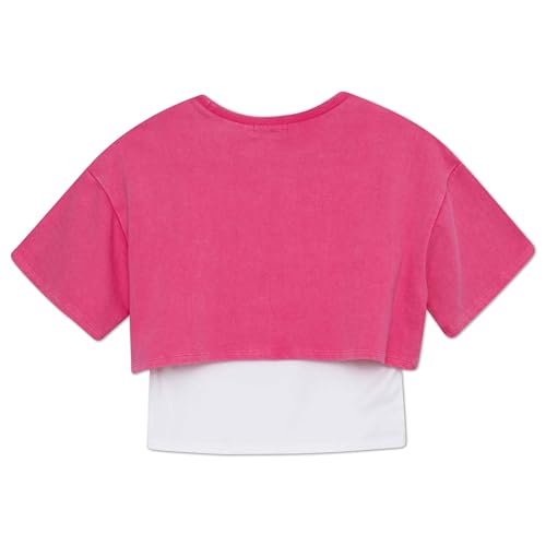 Speechless Girls' Cropped French Terry Sweatshirt and Tank Top Set2