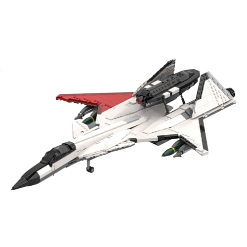 StrucToys ADFX-02 Fighter Airplane Military Building Blocks Set for Adults, Detailed DIY Military Plane Model, Perfect Kit for Collectors(1423PCS)