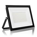 Strahler Außen 20000LM Superhelle LED Außenstrahler 3000K Warmweiß Scheinwerfer IP66 Wasserdicht Ultraleicht Flacher Design Für Garten Hinterhof Hof Garage Sicherheitsbeleuchtung(Kaltweiß,150W)