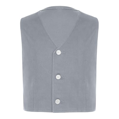 Boys Formal Suit Vest Single Breasted Dress Waistcoat Dresswear Top Wedding Party Gentleman Outfit
