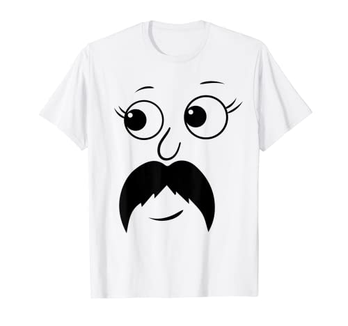 Cara, Caricatura, Divertido, Mujeres Hombres Niños Camiseta
