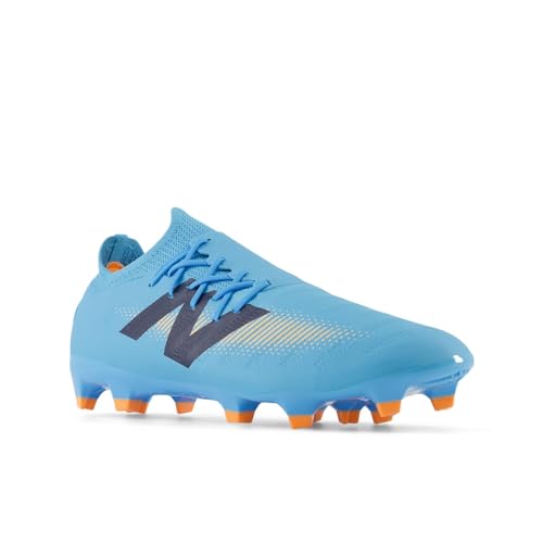 New Balance Unisex Furon Destroy FG V7+ Soccer Shoe, Team Sky Blue/Mango, 10 US Men