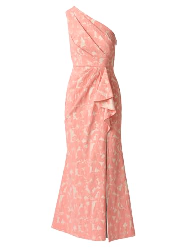 Image of Adrianna Papell One Shoulder Jacquard Gown