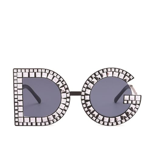 Sunglasses large frame letter sunglasses female