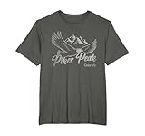 Vintage Pikes Peak Colorado Mountains Eagle T-Shirt