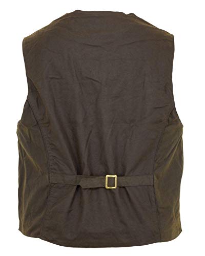 Outback Trading Men's 2155 Cliffdweller Waterproof Breathable Fleece Lined Cotton Oilskin Western Vest4