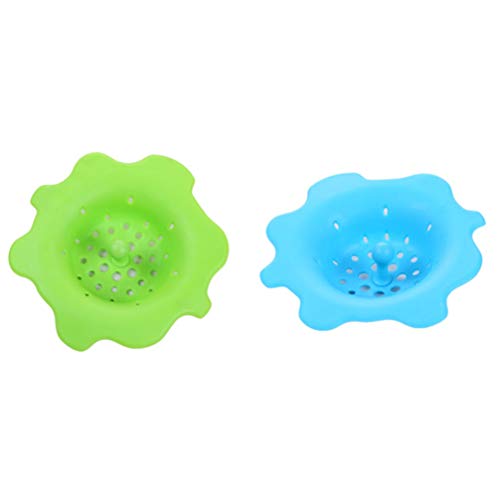 Colador para fregadero de cocina de silicona verde