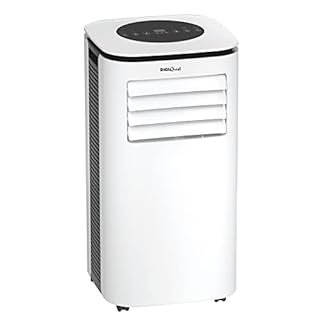 DIGIQUEST Climatizzatore portatile COMODO 9000BTU | 4 in 1: freddo, caldo, umidificatore e ventilatore (2.6kW e 2.0 kW) | 24h Timer | Modalità Notte | Salvaspazio [Classe energetica A]