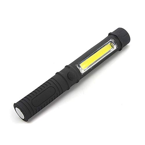 Lampe de poche stylo LED 2000 lumens mini torche d'inspection rechargeable rouge et noire