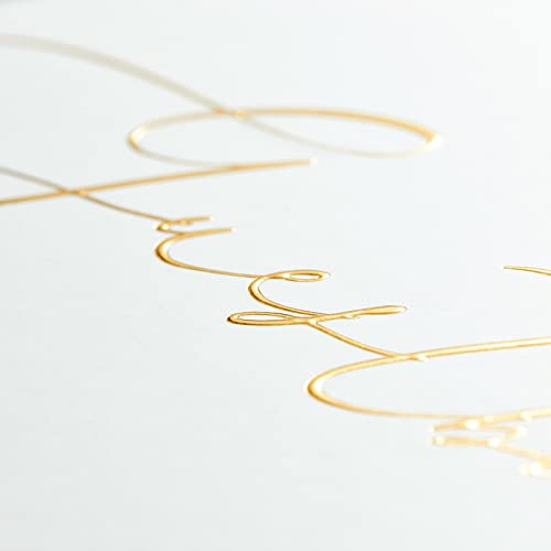 Truliva Wedding Guest Book, Sign In Guest Book For Wedding Reception, 9"X7", Hardcover, Gold Foil Guestbook (Lined, Guestbook) #TOP4