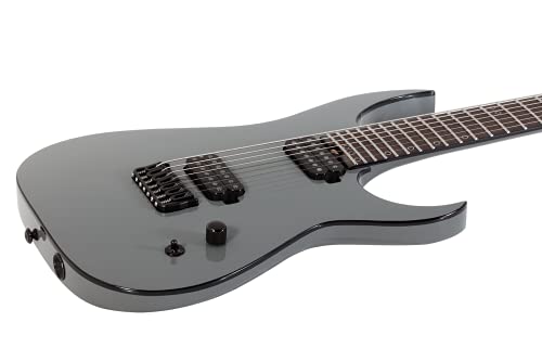 Schecter Keith Merrow KM-7 MK-III Hybrid – Guitare électrique 7 cordes – Telesto Grey - Les Beatles, Paul McCartney, John Lennon, RIngo Starr, George Harrison Schecter Keith Merrow KM-7 MK-III Hybrid - Guitare électrique 7 cordes - Telesto Grey – Image 4