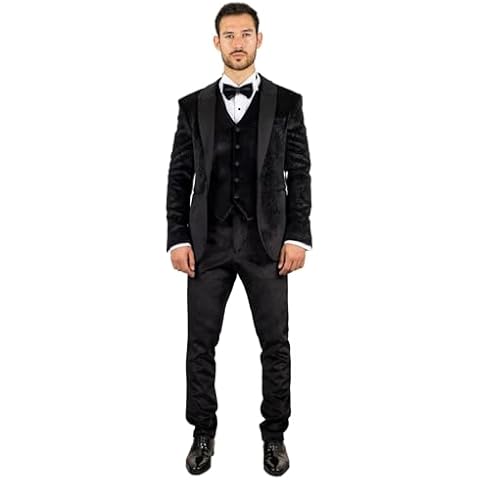 TruClothing Black Velvet Paisley Tuxedo Cover