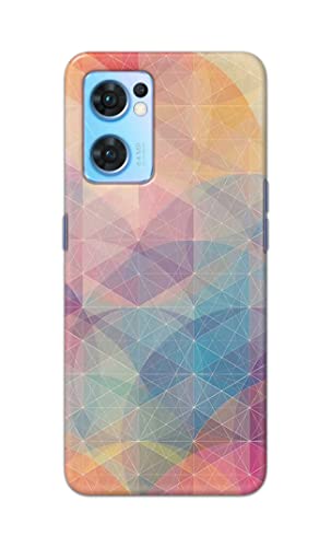 Image of Printed Hard Back Cover Case for Oppo Reno7 5G | Oppo Reno 7 5G Back Cover (Crumpled Paper Design) -1803