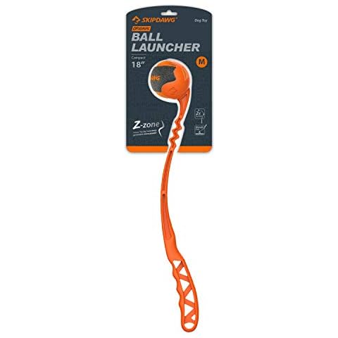 SKIPDAWG Dog Ball Launcher, Dog Ball Launcher Thrower, Dog Ball Hands Free Pick Up and Throw Play, Tennis Ball and Launcher Toy Cover