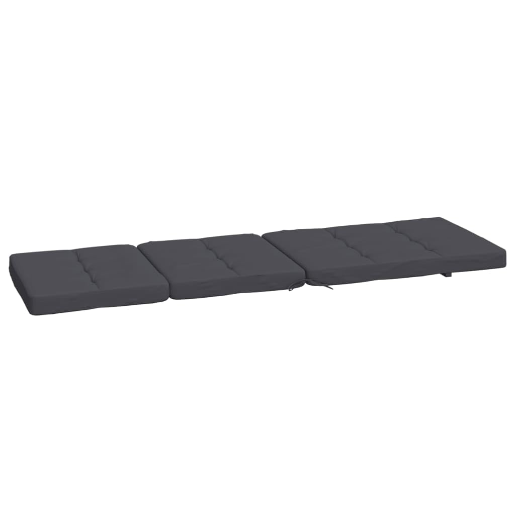 vidaXL Coussins de Chaise Longue Lot de 2 Anthracite Tissu Oxford, Coussin de Chaise de terrasse, Coussin de Chaise, Coussin de siège, Coussin