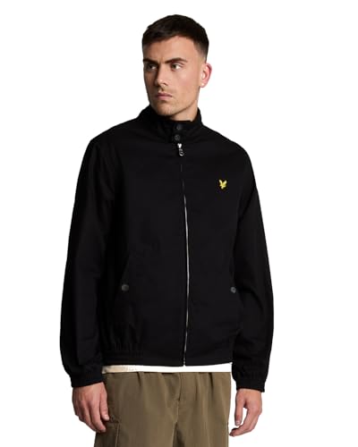 Lyle & Scott Chaqueta para hombre, negro azabache, S