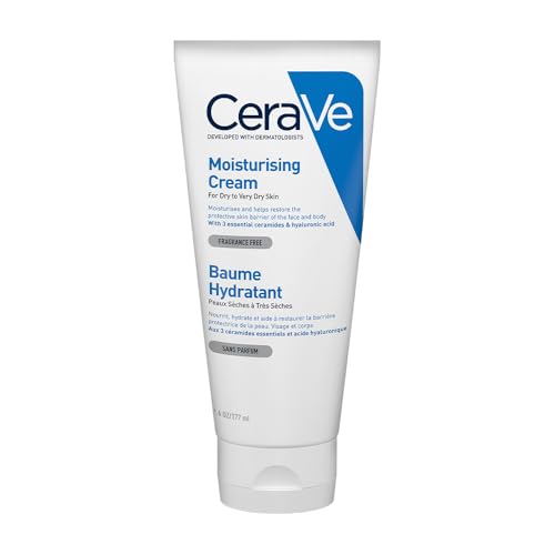CeraVe Moisturizing Cream For Dry To Very Dry Skin (177ml) – Formulated with 3 Essential Ceramides And Hyaluronic Acid | Non-Comedogenic Moisturizer For Face and Body CeraVe Moisturizing Cream For Dry To Very Dry Skin (177ml) – Formulated with 3 Essential Ceramides And Hyaluronic Acid | Non-Comedogenic Moisturizer For Face and Body