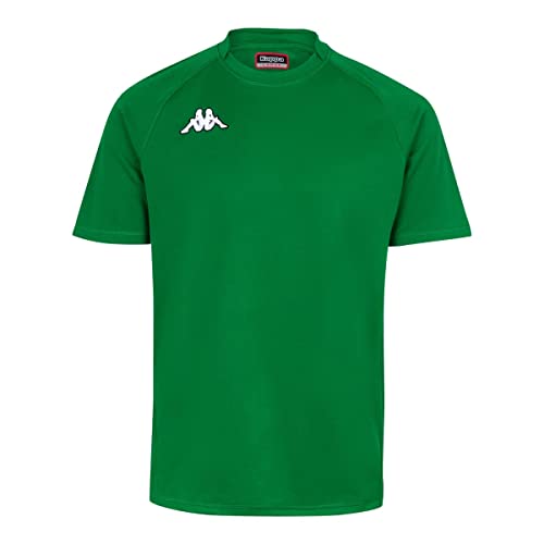 Kappa Telese, Maglietta Uomo, Verde, 12Y