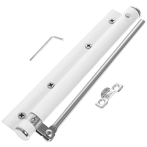 Cierrapuertas de acero inoxidable con acabado blanco y diseño de alta durabilidad 2