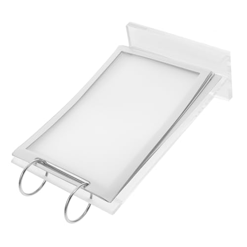KALLORY Versatile Acrylic Menu Holder Flip Display Stand for Restaurant Hotel Exhibition