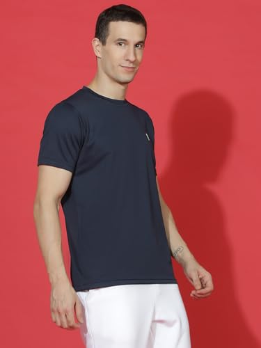 Image of EPPE Men's Round Collar T-Shirt | Regular & Dry Fit Summer Stylish Casual Tee | Polyester Half Sleeve T-Shirts for Men.
