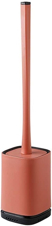 Toilet Brush Holder Long Handle Wall-Mounted Toilet Brush Holder with Base Toilet Brush Soft Hair Toilet Brush Household Bathroom Cleaning Toilet Brush Set Toilet Brush Holders(White)