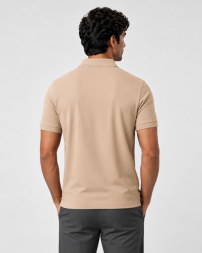 Image of Wellbi Eco-Friendly Bamboo Polo T Shirt | Mens Stylish Casual Regular Fit | Comfortable Soft | Trendy Breathable Lightweight | Quality Modern Essential Fashion