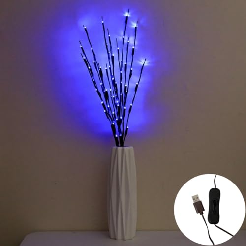 Image of Ulalaza 30.3'' 6 Branches 120 LED Bulbs Twig Lamp USB Operated LED Lighted Willow Branches Vase Fillers Use for Christmas Home Party Decoration Indoor Outdoor
