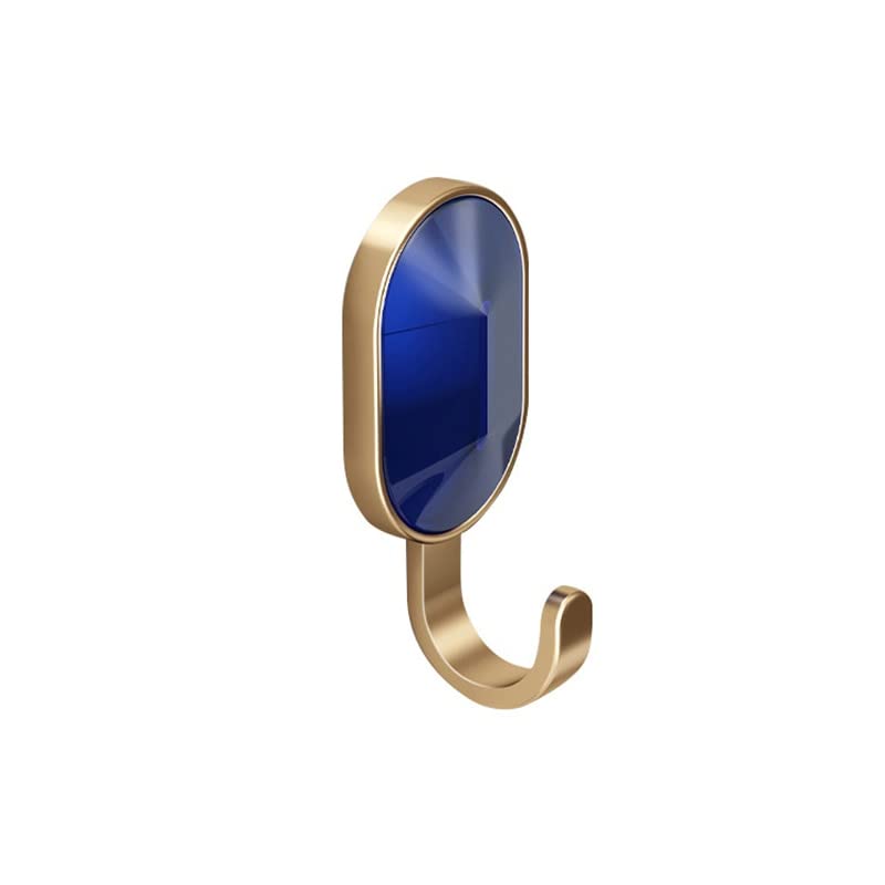 Ganchos for ropa, gancho de pared Gancho multifuncional Gancho de carga fuerte sin perforaciones Gancho for colgar en la puerta de viscosa Gancho adhesivo sin rastro Gancho de pared (Color : Sapphire