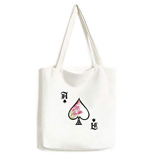 Sac à main tulipe pour le quotidien | Cabas en toile lavable peint à la main
