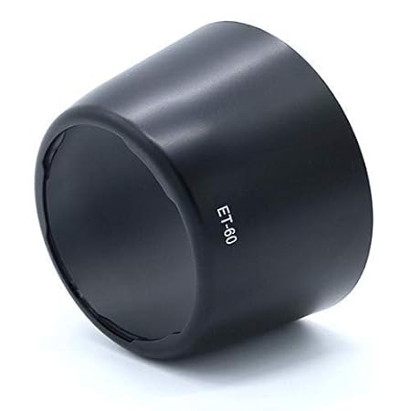 VIBLITZ ET-60 Lens Hood for Canon 55-250 EF75-300III, Camera for Canon EF75-300MM F/4-5.6 III EF-S 55-250MM F/4-5.6 is ET - 60 Lens Hood for Canon EF75-300 USM/EF - S 55-250MM