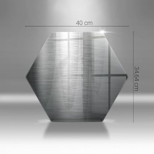 Planche à découper induction Wallfluent 40cm hexagone protection de plaque en métal