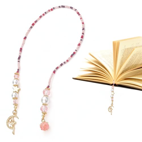 Marque-page en perles pour une pause lecture cosy et poétique style Cottagecore