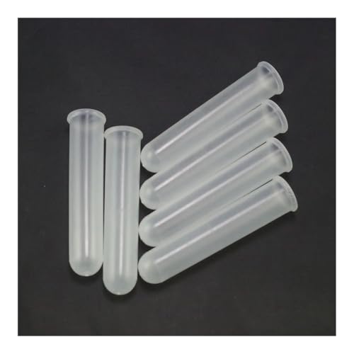 Lot de 10 tubes à essai 20 ml fond rond haute résistance avec bouchon de centrifugeuse