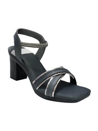 Image of Selfiee Cross Strap Block Heels Perfect for Every Occasion, Elegant Party Heel Sandals for Women & Girls