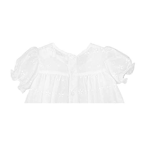 Petit Ami Baby Girls' Hand-Embroidered Eyelet Christening Gown, 12 Months, White #TOP3