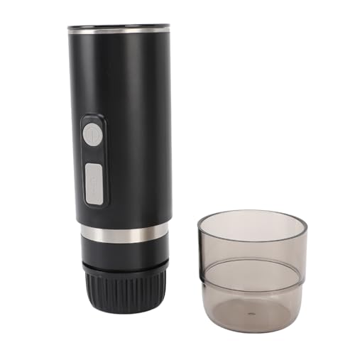 KIMISS Cafetera Eléctrica Portátil para Viajes y Camping - Máquina Automática con Cargador Tipo C para Café Molido y Cápsulas