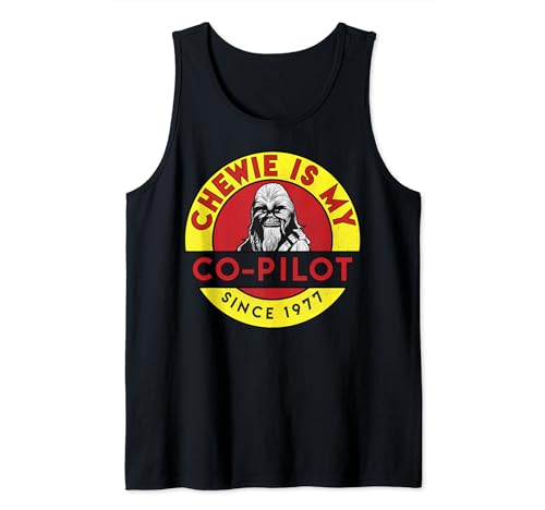 Tank top Star Wars Chewie Is My Co-Pilot cadeau pour fan de SF