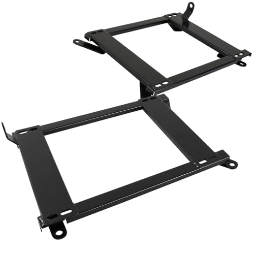 Spec-D Tuning Racing Seat Steel Mounting Brackets Rail Track Pair Compatible with BMW E46 3 Series 2Dr 1999-2005