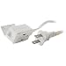 Axis 45507 12-Feet 3-Outlet White Indoor Extension Cord