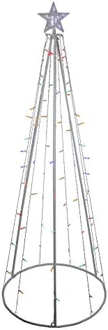 Amazon.com: Northlight LED Lighted Cone Tree Outdoor Christmas ...