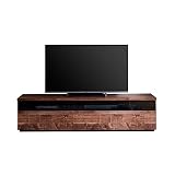 KAGUCOCO テレビ台 完成品 [フレッド 幅180cm ウォールナット] テレビボード モダン ローボード 日本製 TVボード 収納 大理石調 大川 家具 おしゃれ