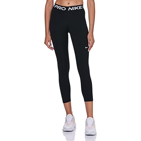 Nike Damen Pro 365 Leggings, Black/White, M EU Cover