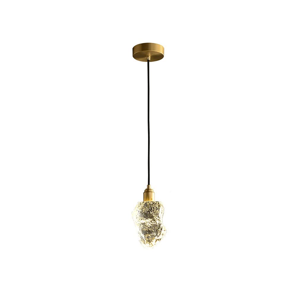 Lustre en cristal moderne GU10 suspension cuivre luminaire couloir et salon