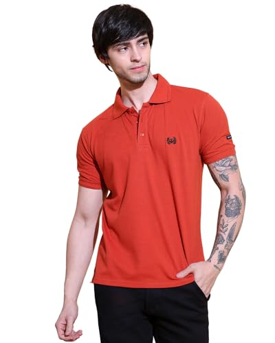 Image of Men's Polo T-Shirt Cotton Casual Comfortable Relaxed Fit Regular Collar Neck Stylish Half Sleeves Daily Office Formal Wear T-Shirt for Men