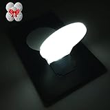 Inovat 10PCS / 10 x mini led Credit Card/Portable/Card Pocket Light Bulb lamp Christmas Card/Switch Card Sharp led Light Bulb Black Card with White Color Light