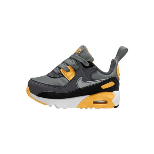 Nike Air Max 90 EasyOn Baby/Toddler Shoes (HF6359-004, Shown: Smoke Grey/Anthracite/White/Light Smoke Grey) Size 7